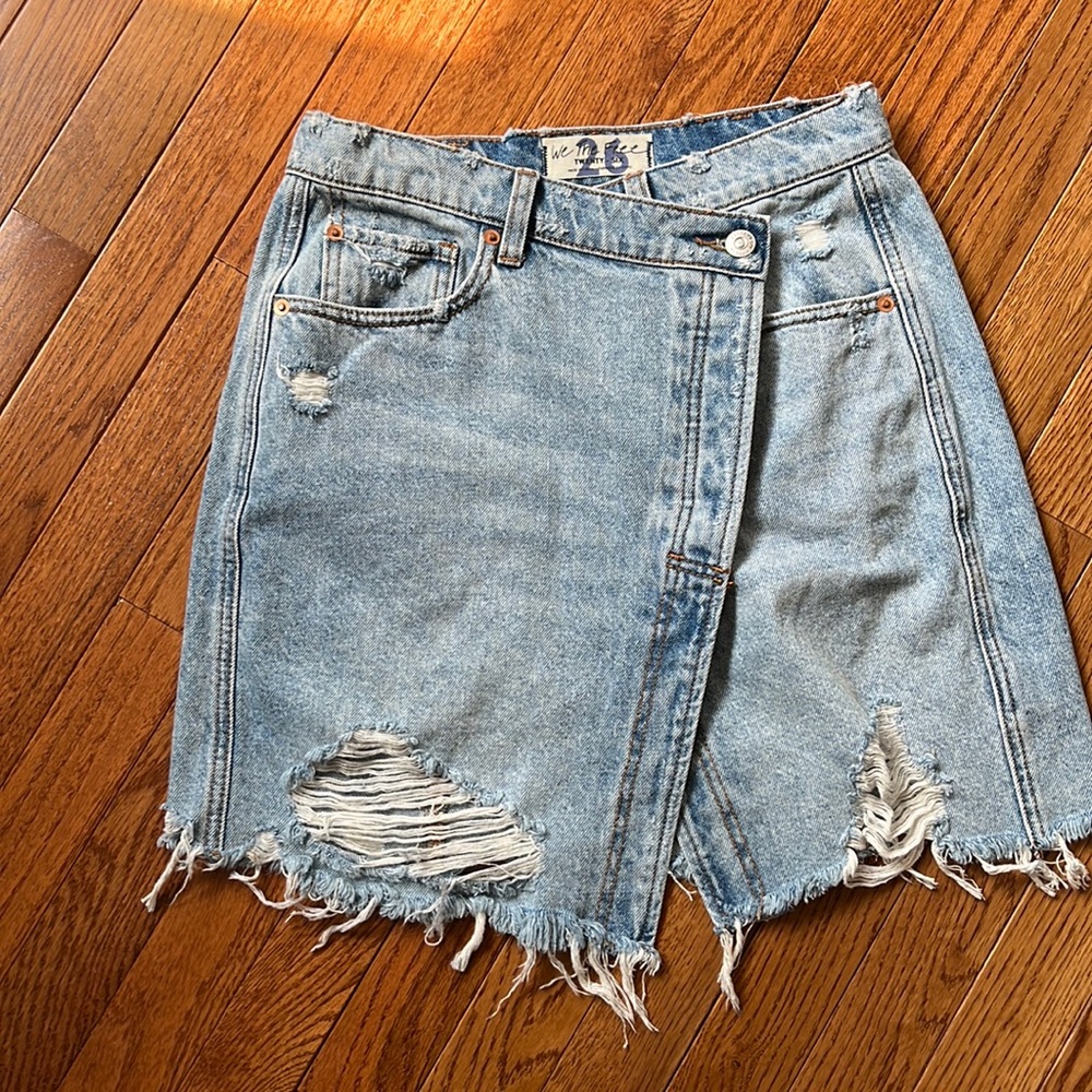 We the Free denim mini skirt